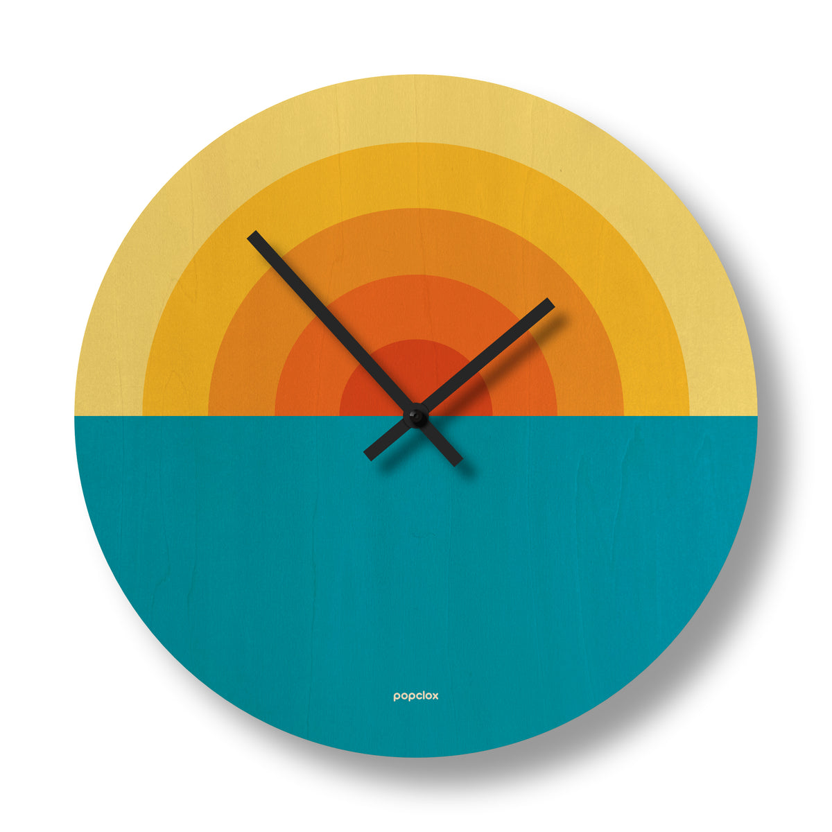 sunset - round wall clock | popclox Wall Clocks for Kids