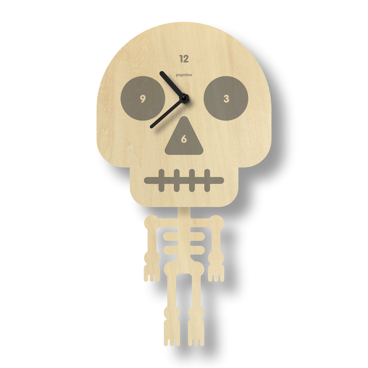 skeleton pendulum clock popclox Wall Clocks for Kids